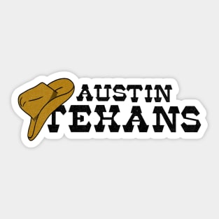 Defunct Austin Texans AFA Football 1981 Sticker